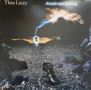 THIN LIZZY【THUNDER & LIGHTNING】シン リジイ アット ラスト　LP　国内盤　1983年