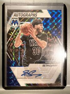 激レア全盛期49枚限定 Nets Blue Prizm Auto 2022 Panini Seth Curry セス・カリー NBA 直筆 サイン ネッツ ユニフォーム バスケ カリー 兄