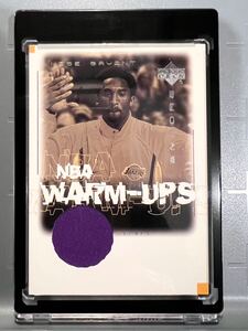 美デザイン 紫 2001 Upper Deck Kobe Bryant コービー・ブライアント NBA 実使用 ユニフォーム Warmups Panini Lakers レイカーズ バスケ