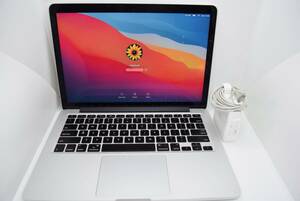 CB3492 Y MacBook Pro 2014 A1502 13-inch モデル Core i5 2.6GHz メモリ8GB SSD 256Gb 認定MacOS Big Sur 中古・純正充電器付