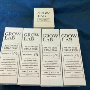 ☆4本！ GROW LAB メディケイテッドスカルプフォーム ブラシ付き