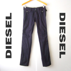 ほぼ新品　DIESEL／ディーゼル★　ストレッチ　スキニーデニム　W27　パープル