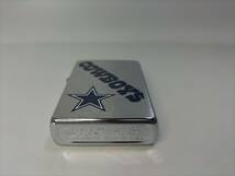 【パケ無料】希少レア 未使用 長期保管品 Zippo(ジッポー) 2000年 NFL ダラス・カウボーイズ Dallas Cowboys アメフト フットボール[p1070]_画像3