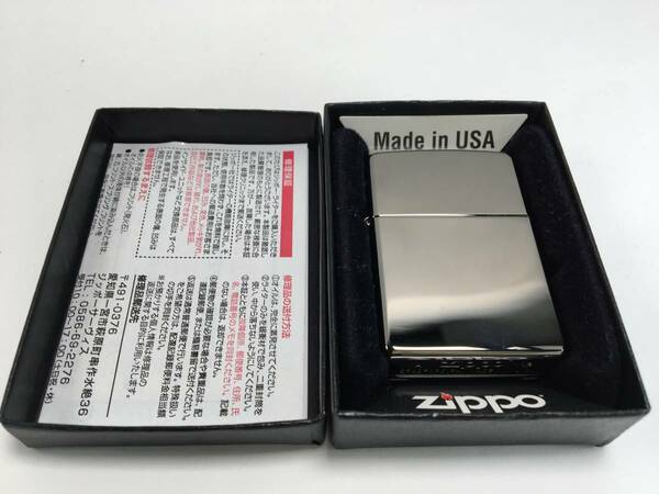 【パケ無料】未着火極美品 ジッポー zippo ガンメタ プレーン 12年製 オイルライター [k1064]