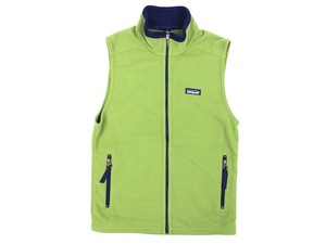 04年製■Patagonia パタゴニア フルジップフリースベスト(BOYS XL)グリーン