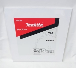 Makita 380 мм 50t Общая деревообрабатывающая чип Sice A-05795 × 1 лист ■ Makita подлинный/новый/неиспользованный ■
