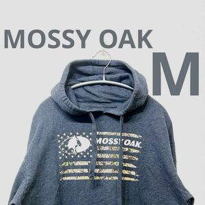 MOSSY OAK アメリカン直輸入!ヴィンテージ古着 ダークグレーパーカー スウェットパーカー レアアイテム　リアルツリー