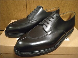 * new goods unused domestic regular goods J.M. WESTON Split Toe Classic Derby 598 half handle to Black Box car f size 6/D