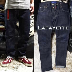 ［希少／廃盤モデル］L《★ Lafayette ★》ストレッチセルビッチデニム 32 ラファイエット 赤耳 リジット ジーンズ LFYT RIGID スキニー 