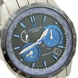 ▼訳あり 1円 CASIO カシオ オシアナス OCW-S1400 ソーラー電波 動作品 KN1156T（HH 07）