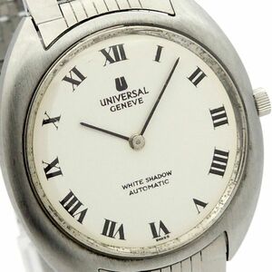 1円 UNIVERSAL GENEVE ユニバーサルジュネーブ ホワイトシャドウ 自動巻 動作品 KN1242T（HH69）