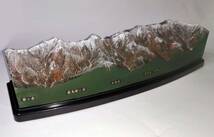 山岳模型　後立山連峰　横長タイプ(340mm)　爺ヶ岳から白馬岳　立体地図 背景CG画像付_画像2