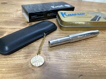 美品 kaweco カヴェコ アルスポーツ アルミ ローラーボール ペンケース（復刻版2本挿し）セット_画像5