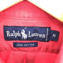 古着 ラルフローレン Ralph Lauren ポロベア 長袖 ボタンダウンシャツ メンズM /eaa397329_画像3