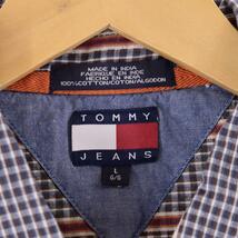 古着 90年代 トミーヒルフィガー TOMMY HILFIGER JEANS 半袖 ボックスシャツ メンズL /eaa268483 【LP2311】_画像3