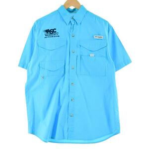 古着 コロンビア Columbia PFG 半袖 フィッシングシャツ メンズM /eaa268495 【LP2311】