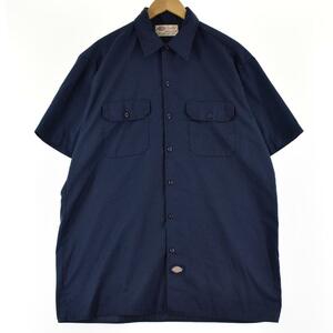 古着 ディッキーズ Dickies 半袖 ワークシャツ メンズXL /eaa252267 【LP2311】