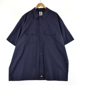 古着 ビッグサイズ ディッキーズ Dickies 半袖 ワークシャツ メンズXXXL /eaa252261 【LP2311】