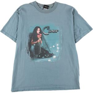 古着 giant Cher シェール do you believe tour 両面プリント バンドTシャツ バンT メンズL /eaa258020 【LP2311】
