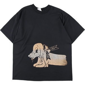 古着 90年代 Murina'sBEST 犬柄 アニマルプリントTシャツ USA製 メンズM ヴィンテージ /eaa332199