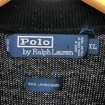 古着 ラルフローレン Ralph Lauren POLO by Ralph Lauren ラムウール ポロニットセーター メンズXL /eaa365322_画像3