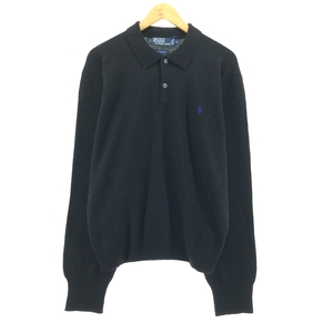 古着 ラルフローレン Ralph Lauren POLO by Ralph Lauren ラムウール ポロニットセーター メンズXL /eaa365322