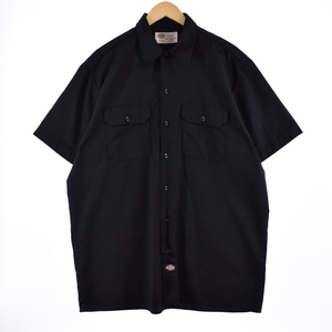 古着 ディッキーズ Dickies 半袖 ワークシャツ メンズXL /eaa331314 【LP2311】