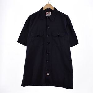 古着 ディッキーズ Dickies 半袖 ワークシャツ メンズXL /eaa328371 【LP2311】