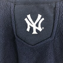 古着 Majestic MLB NEW YORK YANKEES ニューヨークヤンキース フリーススウェットシャツ トレーナー メンズXXL /eaa397877_画像4