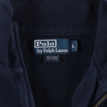 古着 ラルフローレン Ralph Lauren POLO by Ralph Lauren コットンニットハーフジップセーター メンズL /eaa398063_画像3