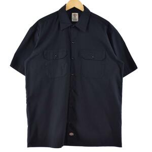 古着 ディッキーズ Dickies 半袖 ワークシャツ メンズXL /eaa264148 【LP2311】