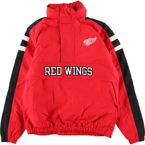 古着 NHL DETROIT RED WINGS デトロイトレッドウィングス ハーフジップ 中綿ジャケット メンズM /eaa398620