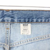 古着 00年代 リーバイス Levi's 505 REGULAR FIT STRAIGHT LEG テーパードデニムパンツ USA製 メンズw32 /taa003198_画像3