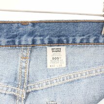 古着 00年代 リーバイス Levi's 505 REGULAR FIT STRAIGHT LEG テーパードデニムパンツ USA製 メンズw32 /taa003994_画像3