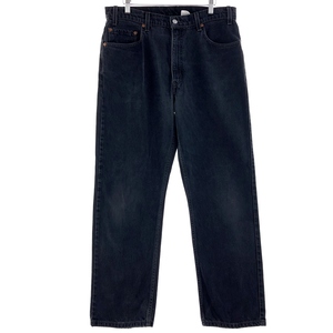 古着 90年代 リーバイス Levi's 505 REGULAR FIT STRAIGHT LEG ブラックデニム テーパードデニムパンツ メンズw36 ヴィンテージ /taa003833