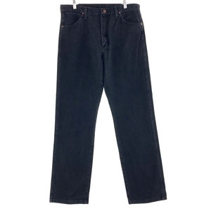  old clothes 90 period Wrangler Wrangler black Denim pants men's w34 Vintage /taa003769