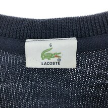 古着 ラコステ LACOSTE Vネック ウールｘアクリルニットセーター メンズXL /eaa407629_画像3