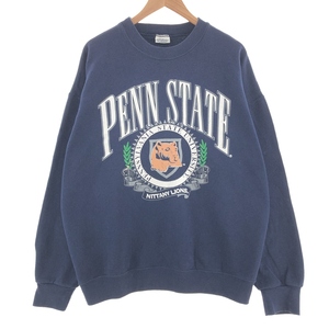 古着 90年代 NUTMEG PENNSYLVANIA STATE UNIVERSITY カレッジ スウェット トレーナー USA製 メンズXL ヴィンテージ /taa002501