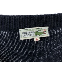 古着 70年代 ラコステ LACOSTE Vネック ウールニットセーター 5 メンズL ヴィンテージ /eaa407925_画像3