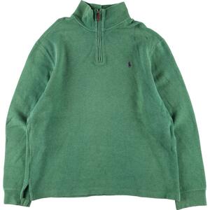 古着 ラルフローレン Ralph Lauren POLO by Ralph Lauren コットンニットハーフジップセーター メンズL /eaa302883 【SS2401】