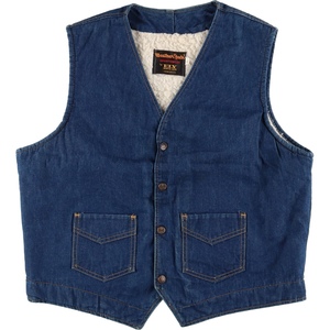 Anti -weather Jack Denim Goare Vest USA Men XL Vintage /EAA406617