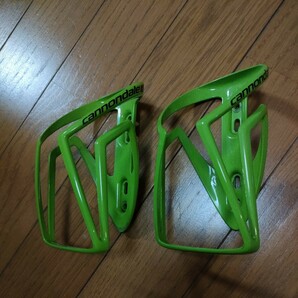 キャノンデール ボトルケージ2個セット ボトルゲージ cannondale グリーン ブラック 緑の画像1