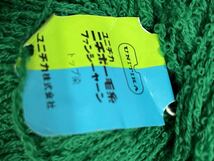 X★毛糸 ユニチカ　ファンシーヤーン トップ染　かせ　緑　250gくらい　ループ_画像3