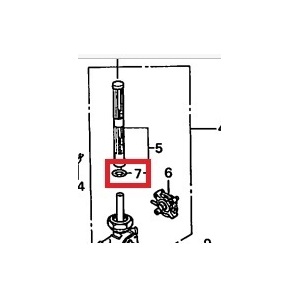 ホンダ純正フューエルコック ストレーナーOリング 新品 ジェイド CB750 VF250F NSR50 NSR80 XR50モタード XR100モタードの画像3