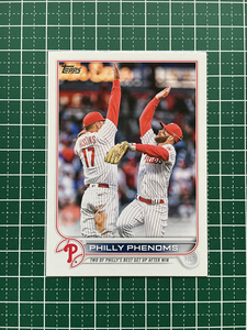 ★TOPPS MLB 2022 UPDATE #US112 RHYS HOSKINS／BRYCE HARPER／PHILLY PHENOMS［PHILADELPHIA PHILLIES］ベースカード「CC」★