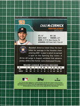 ★TOPPS MLB 2022 STADIUM CLUB #153 CHAS MCCORMICK［HOUSTON ASTROS］ベースカード「BASE」ルーキー「RC」★_画像2