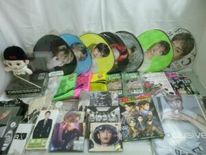 【同梱可】中古品 韓流 EXO シウミン スホ ベクヒョン 他 うちわ キーホルダー LOVE ME LIGHT CD 等 グッズセット