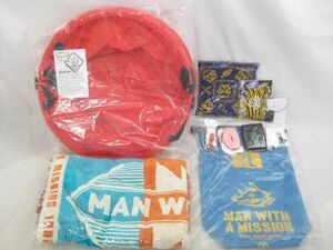 【同梱可】良品 MAN WITH A MISSION バスタオル BIGタオル ドッグタグ リストバンド 等 グッズセット