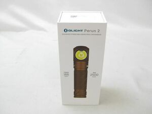 【同梱可】良品 アウトドア Olight Perun2 オーライト ペルーン2 ブラウン IPX8 2500ルーメン 充電式 懐中電灯 ヘッ