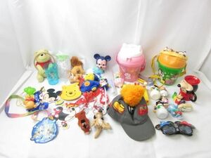 【同梱可】中古品 ディズニー チップとデール マリーちゃん プーさん 他 ポップコーンバケット ぬいぐるみ パスケー